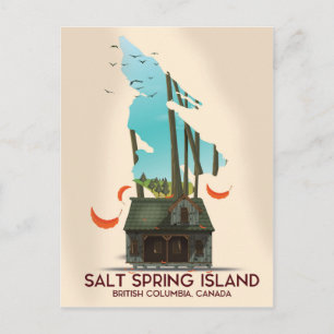 Postal Isla Salt Spring Columbia Británica Canadá
