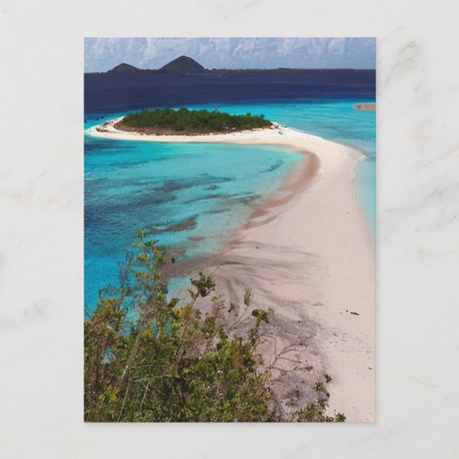 Postal Isla Sandy, Anguila (Anverso)