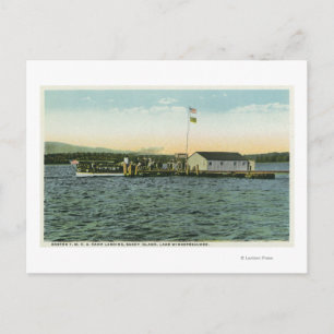 Postal Isla Sandy, Boston YMCA Camp Landing View