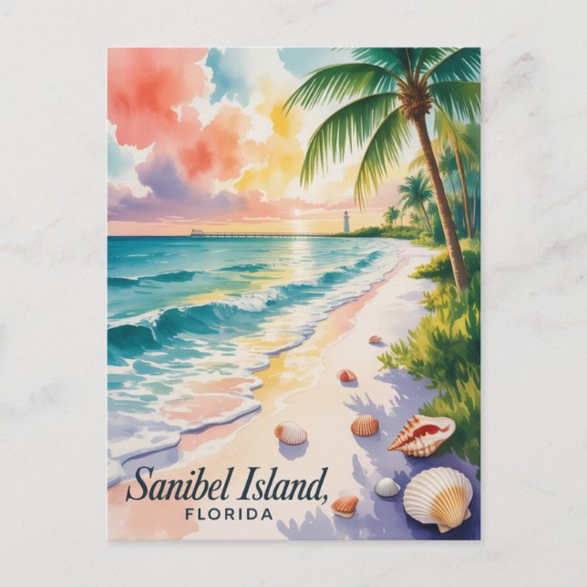 Postal Isla Sanibel Florida (Anverso)