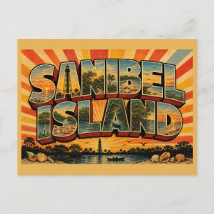Postal Isla Sanibel Florida Refugio de Vida Silvestre Far