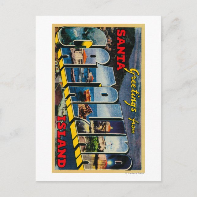 Postal Isla Santa Catalina, California (Anverso)