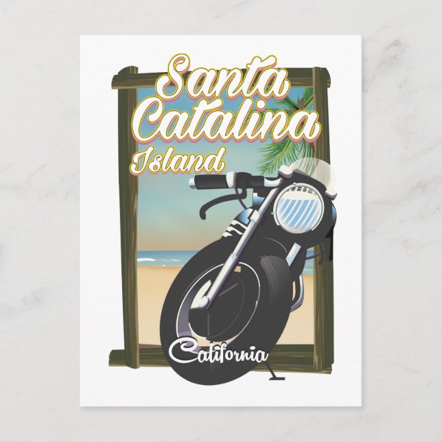Postal Isla Santa Catalina, California EE. UU. (Anverso)