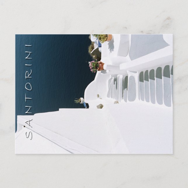 Postal Isla santorini (Anverso)