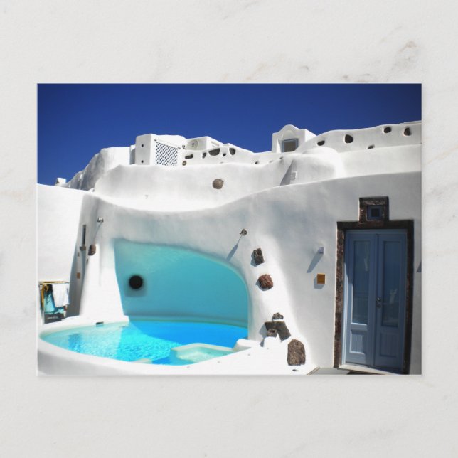 Postal Isla Santorini Aldea Ioa Grecia (Anverso)