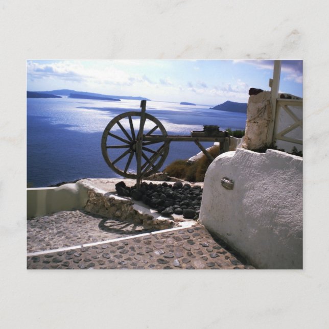 Postal Isla Santorini Grecia (Anverso)