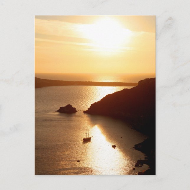 Postal Isla Santorini Grecia (Anverso)