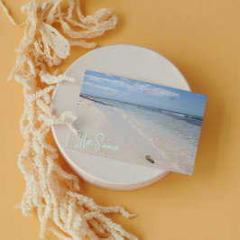 Postal Isla Saona - Playa caribeña con conchas marinas