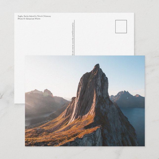 Postal Isla Senja de Noruega (Anverso / Reverso)