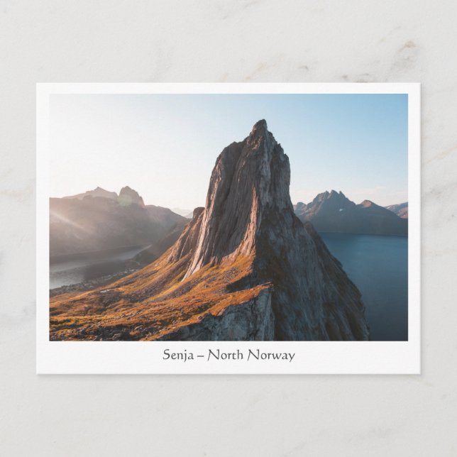 Postal Isla Senja de Noruega (Anverso)