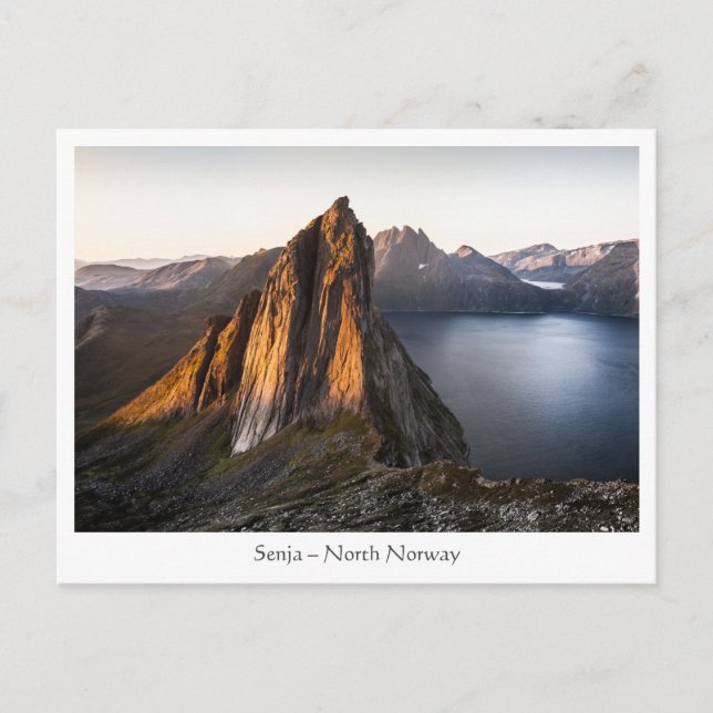 Postal Isla Senja Noruega (Anverso)