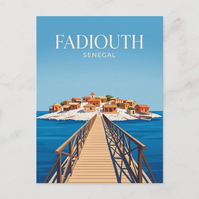 Postal Isla Shell (Fadiouth) Senegal (Anverso)