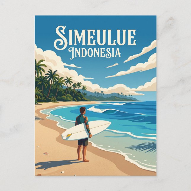 Postal Isla Simeulue Indonesia (Anverso)
