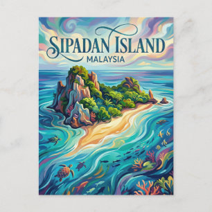 Postal Isla Sipadan Malasia