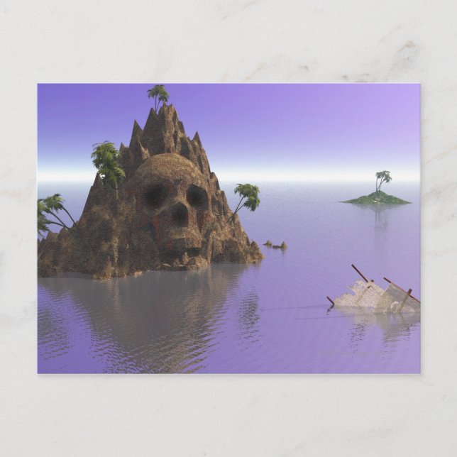 Postal Isla Skull (Anverso)