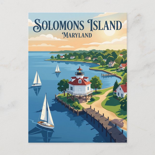 Postal Isla Solomons Maryland (Anverso)