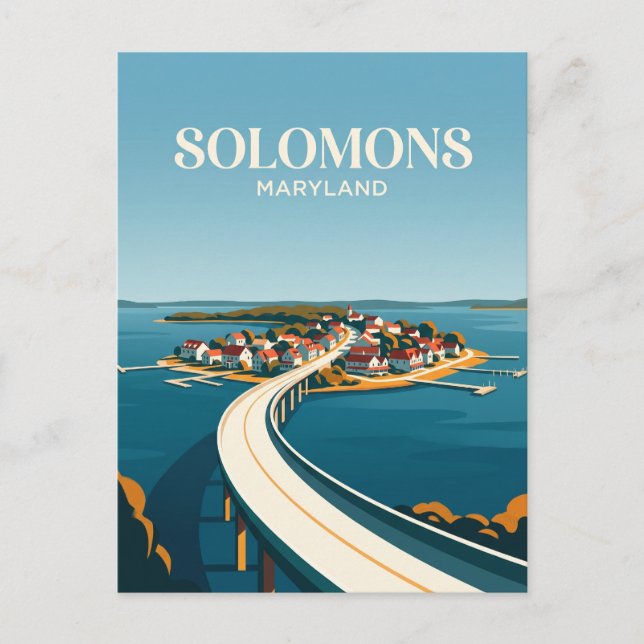 Postal Isla Solomons Maryland (Anverso)