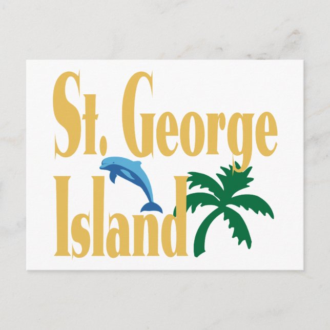 Postal Isla St. George Florida (Anverso)