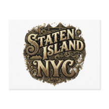Isla Staten New York City Ferry Bridge Arte Dorado