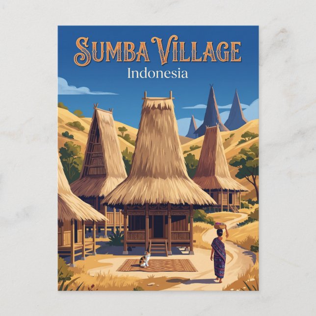 Postal Isla Sumba Indonesia (Anverso)
