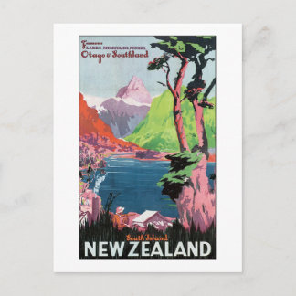 Postal Isla Sur de Nueva Zelanda