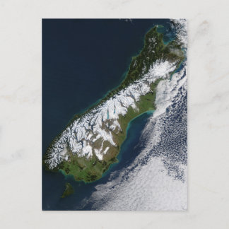 Postal Isla Sur, Nueva Zelanda, Imagen Satelital