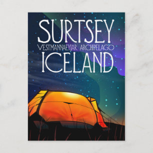 Postal Isla Surtsey Islandia, archipiélago estmannaeyjar.