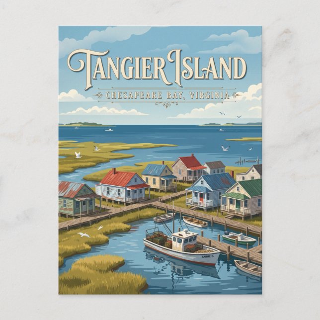 Postal Isla Tangier Virginia (Anverso)