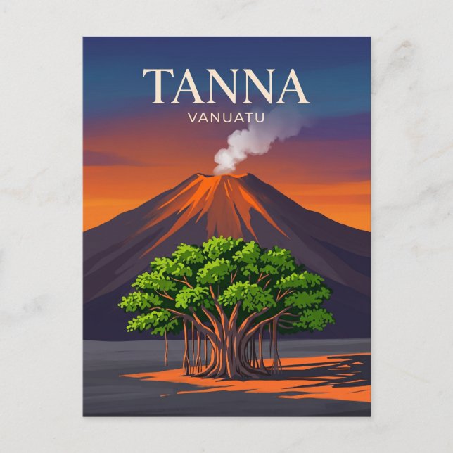 Postal Isla Tanna Vanuatu (Anverso)