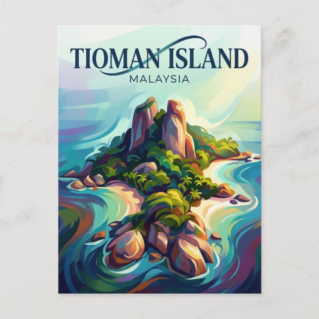 Postal Isla Tioman Malasia (Anverso)