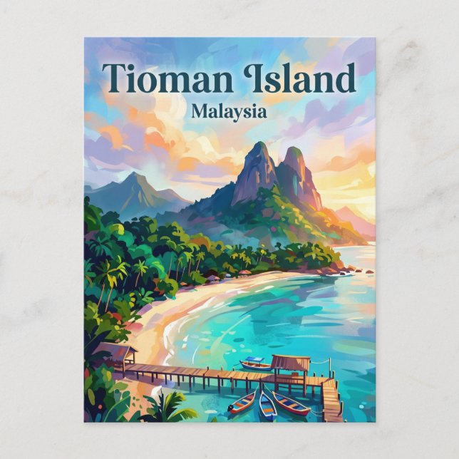 Postal Isla Tioman Malasia (Anverso)