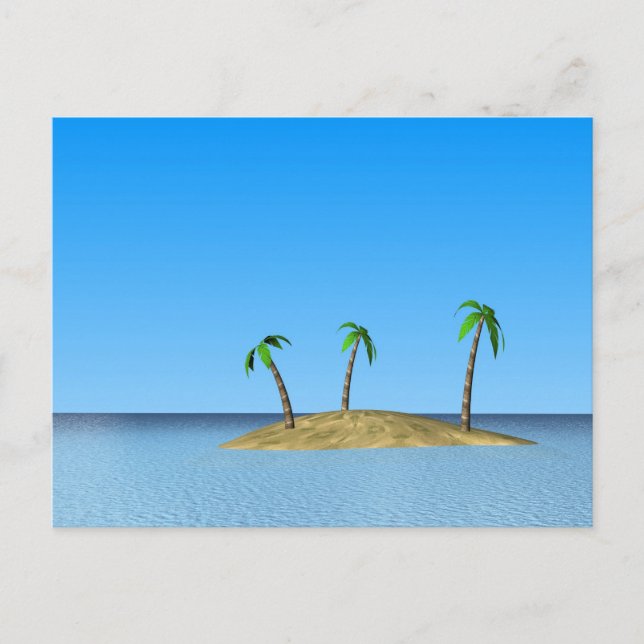 Postal Isla Tropical (Anverso)