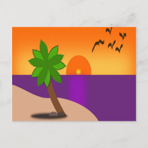POSTAL ISLA TROPICAL