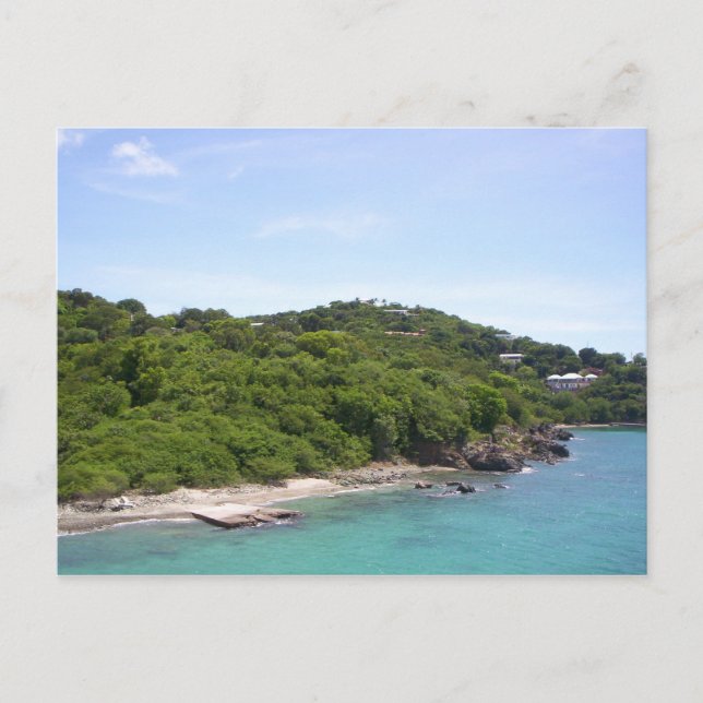 Postal Isla tropical (Anverso)