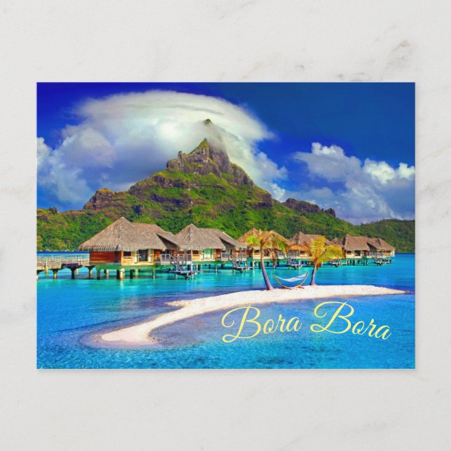 Postal Isla tropical de Bora Bora (Anverso)