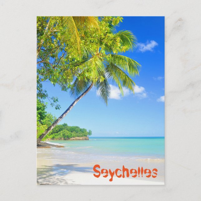 Postal Isla tropical de Seychelles (Anverso)