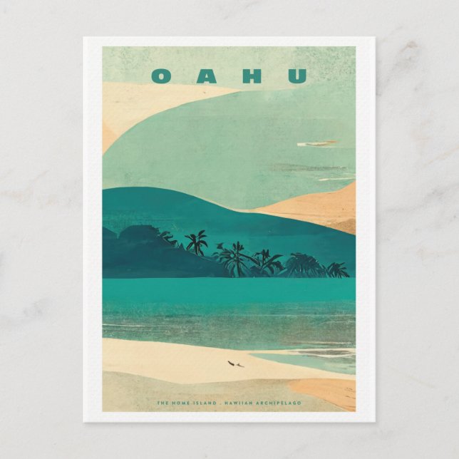 Postal Isla Tropical Oahu (Anverso)