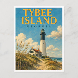Postal Isla Tybee Georgia Faro Tybee GeoSaga