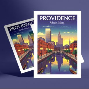 Postal Isla Vintage Providence Rhode