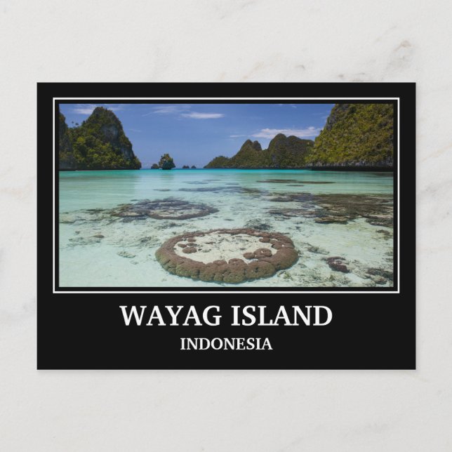 Postal Isla Wayag Indonesia (Anverso)