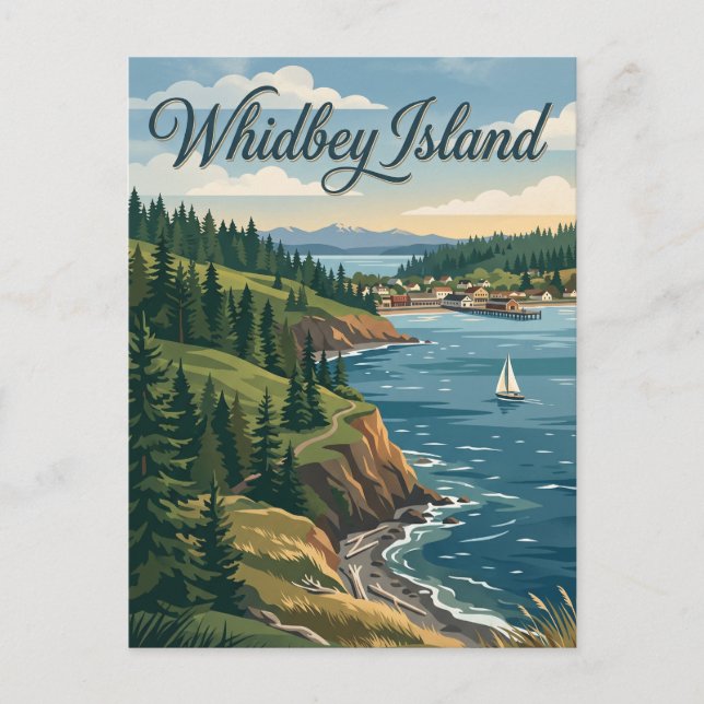 Postal Isla Whidbey, Washington (Anverso)