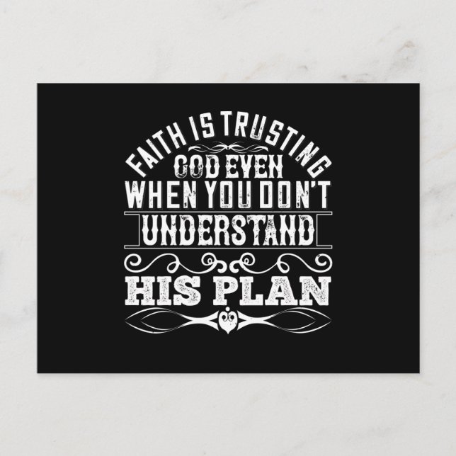 Postal Islam - La fe es confianza en Dios (Anverso)