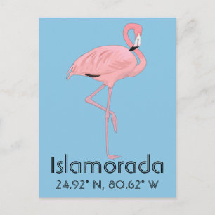 Postal Islamorada FL Keys Flamingo Latitud Longitud