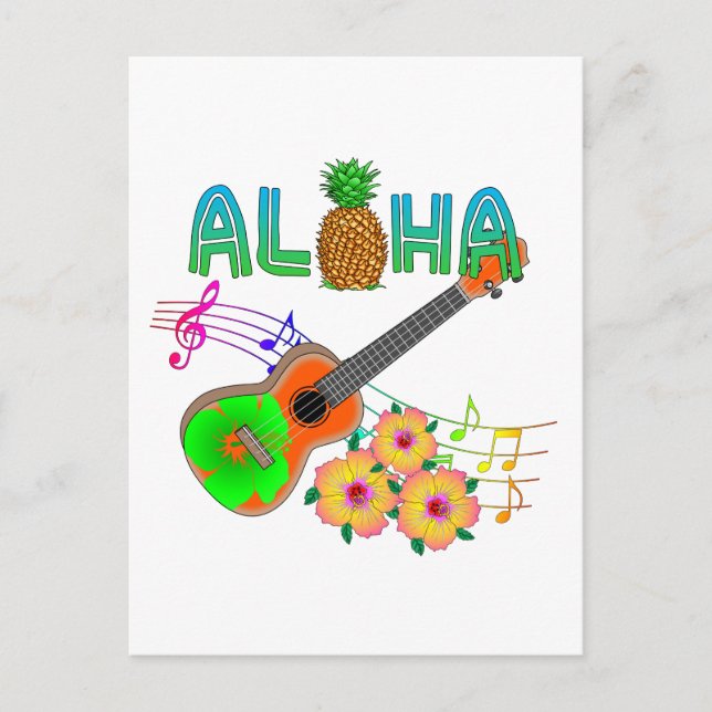 Postal Island Music Ukulele Aloha (Anverso)