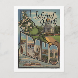 Postal Island Park, Idaho - Escenas de letras grandes