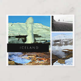 Postal islandesa - géiser, primavera caliente, are