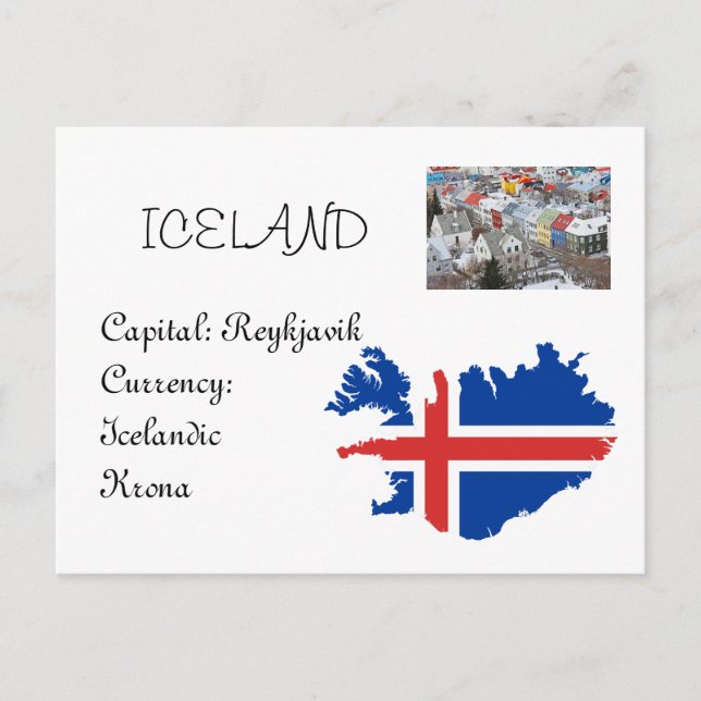 Postal Islandia (Anverso)