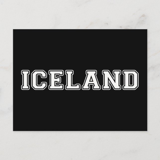 Postal Islandia (Anverso)