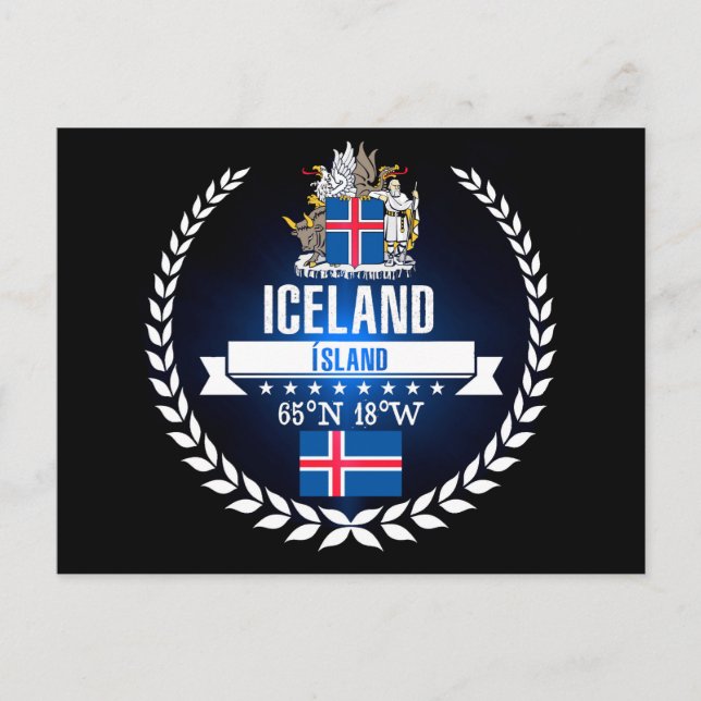 Postal Islandia (Anverso)