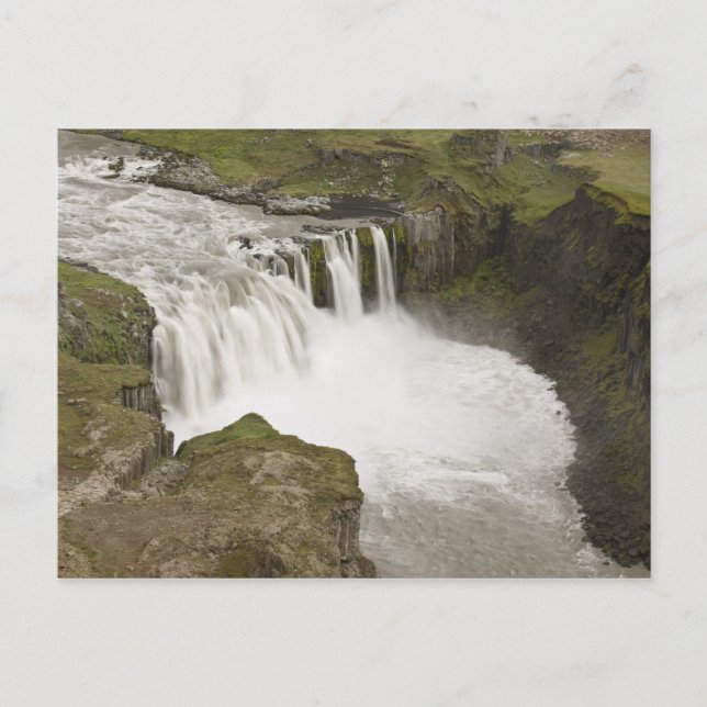 Postal Islandia. Catarata Hafragilsfoss en (Anverso)